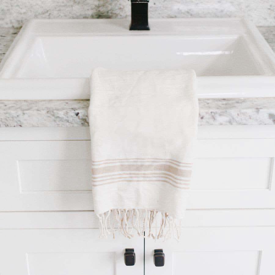 Cabin Hatch Cotton Hand Towel in - Kitchen Towels photo