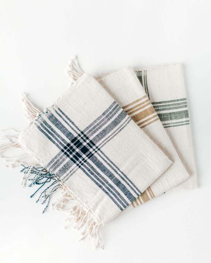 Cabin Hatch Cotton Hand Towel in - Kitchen Towels photo
