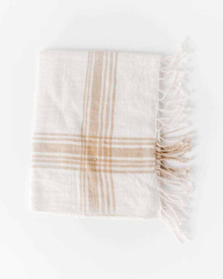 Cabin Hatch Cotton Hand Towel in Beige - Kitchen Towels photo