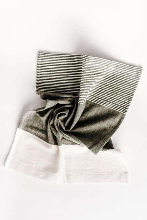 Chesapeake Cotton Tea Towel in Grey - Kitchen Towels photo