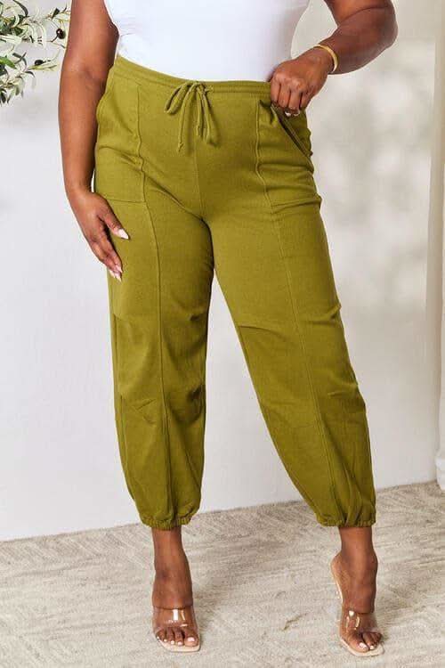 Culture Code Full Size Drawstring Sweatpants with pockets in True Moss - Pants photo