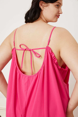Double Take Full Size Ruffle Trim Tie Back Cami Jumpsuit with Pockets - SwagglyLife Home & Fashion Double Take Full Size Ruffle Trim Tie Back Cami Jumpsuit with Pockets - SwagglyLife Home & Fashion