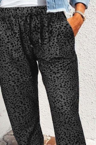 Double Take Leopard Print Joggers with Pockets, 5 Colors - SwagglyLife Home & Fashion Double Take Leopard Print Joggers with Pockets, 5 Colors - SwagglyLife Home & Fashion