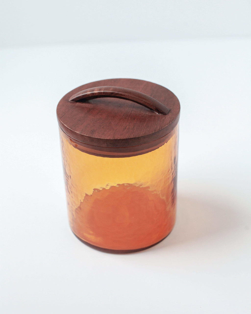 Hammered Glass Canisters with Wood Lid in - Kitchen & Dining photo