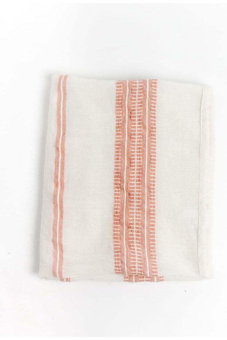 Handwoven Cotton Baby Swaddle in Blush - Swaddling & Receiving Blankets photo