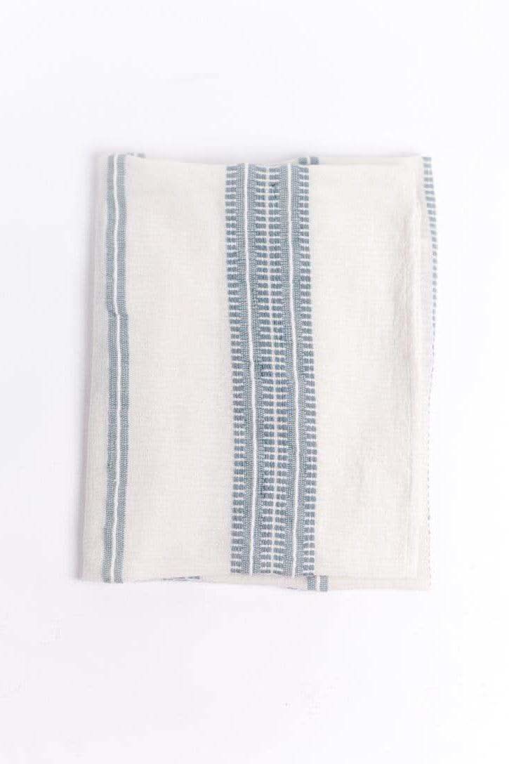 Handwoven Cotton Baby Swaddle in Light Blue - Swaddling & Receiving Blankets photo