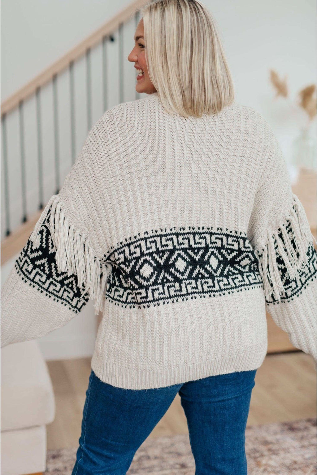 HAPTICS Don't Waver Fringe Detail Sweater in - Shirts & Tops photo