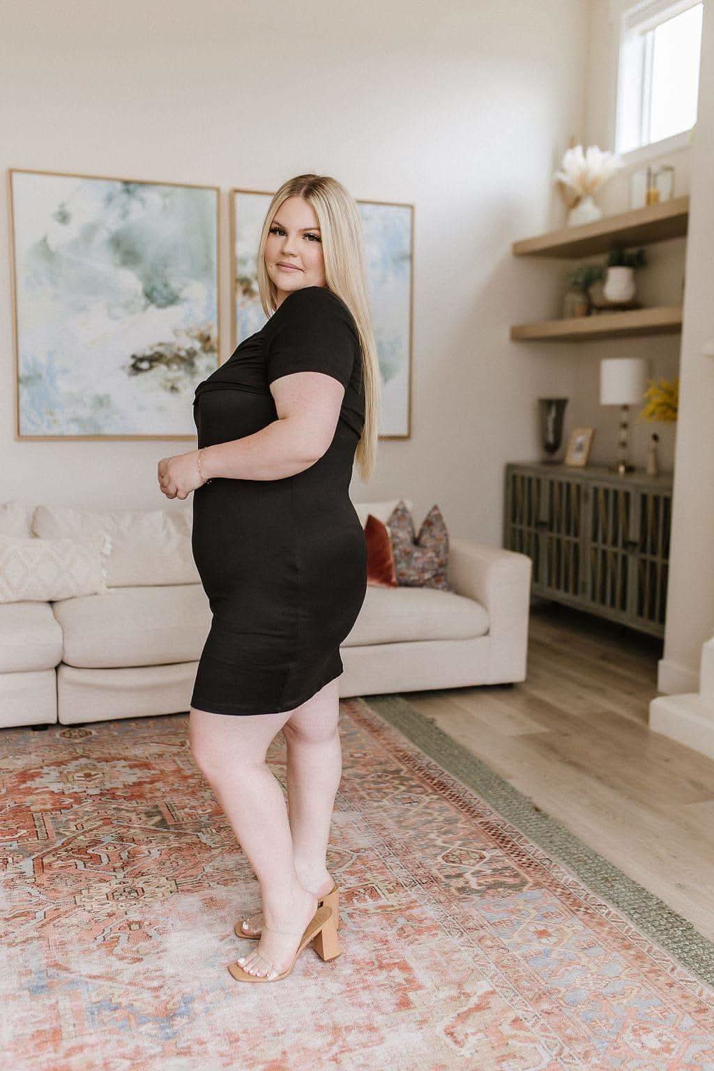 Head Over Heels Asymmetrical Neckline Dress in - Womens photo