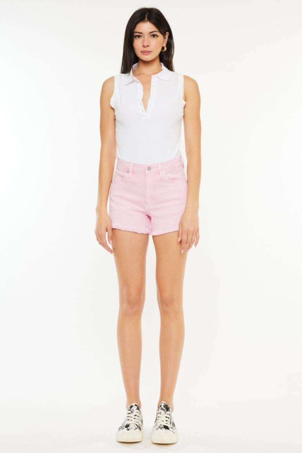 Kancan Raw Hem High Waist Denim Shorts in - Shorts photo