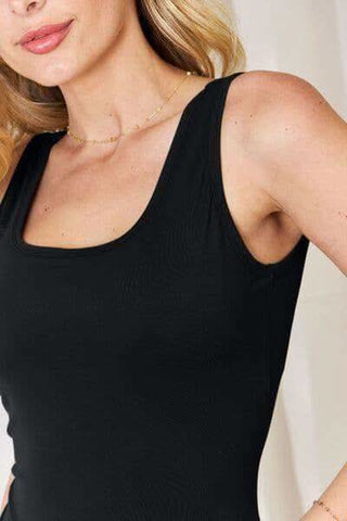 Lauren Basic Bae Full Size Square Neck Sleeveless Bodysuit - SwagglyLife Home & Fashion Lauren Basic Bae Full Size Square Neck Sleeveless Bodysuit - SwagglyLife Home & Fashion