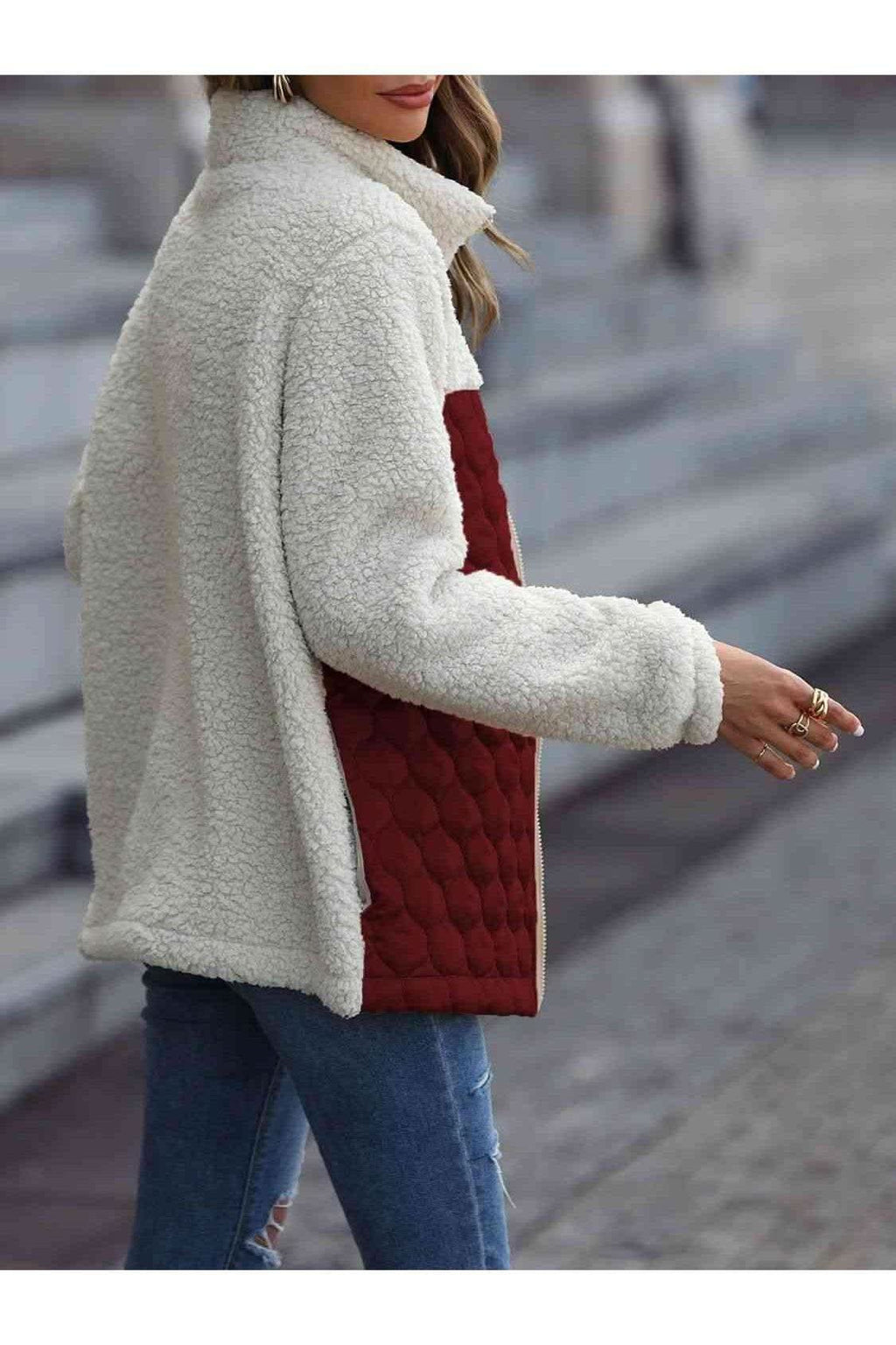 Leona Leopard Color Block Zip-Up Jacket, Multiple Colors - SwagglyLife Home & Fashion