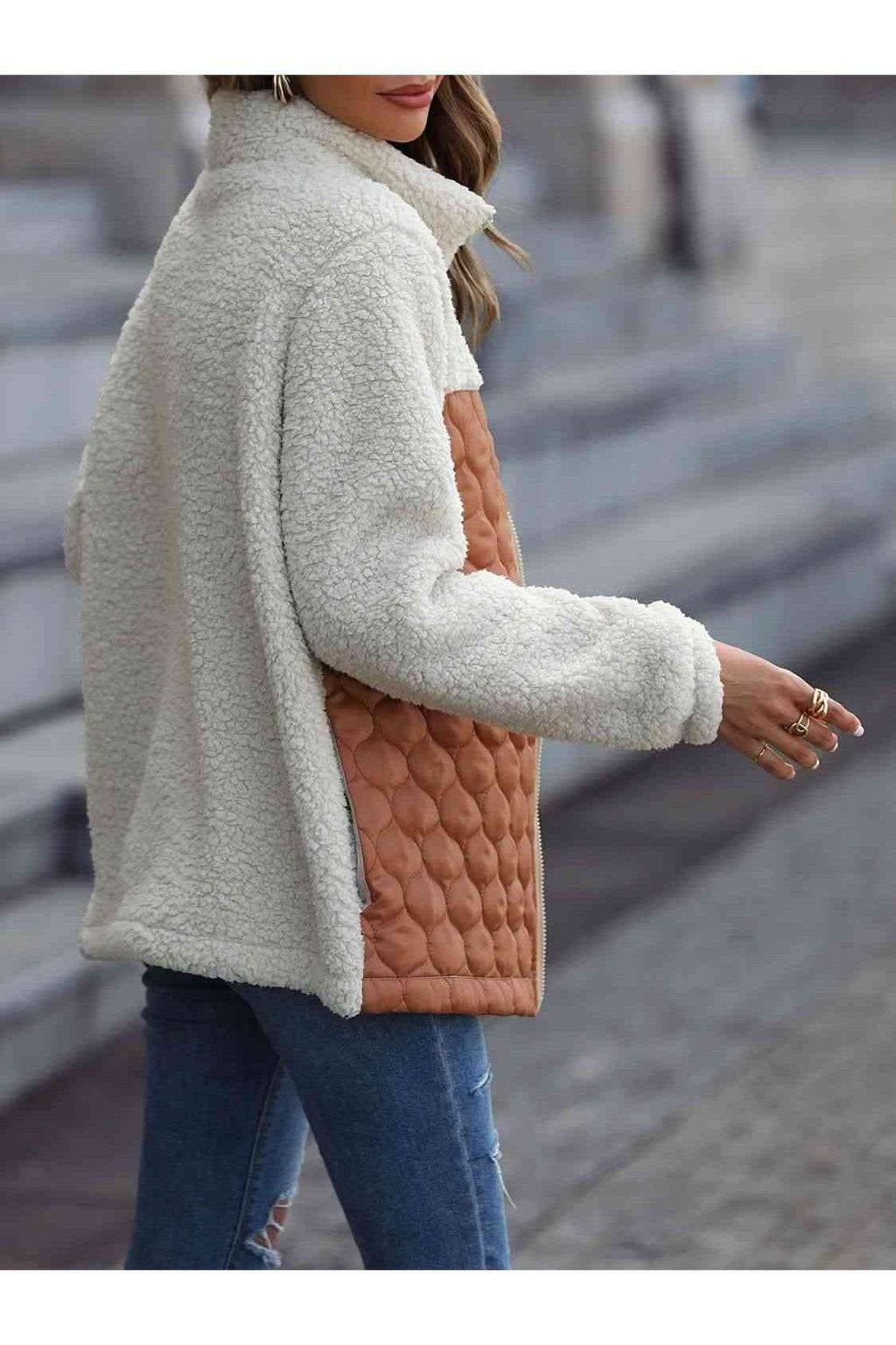 Leona Leopard Color Block Zip-Up Jacket, Multiple Colors - SwagglyLife Home & Fashion