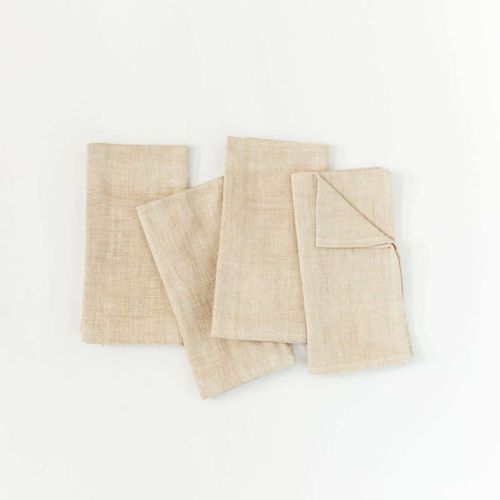 Petra Cotton Napkin in Beige - Cloth Napkins photo