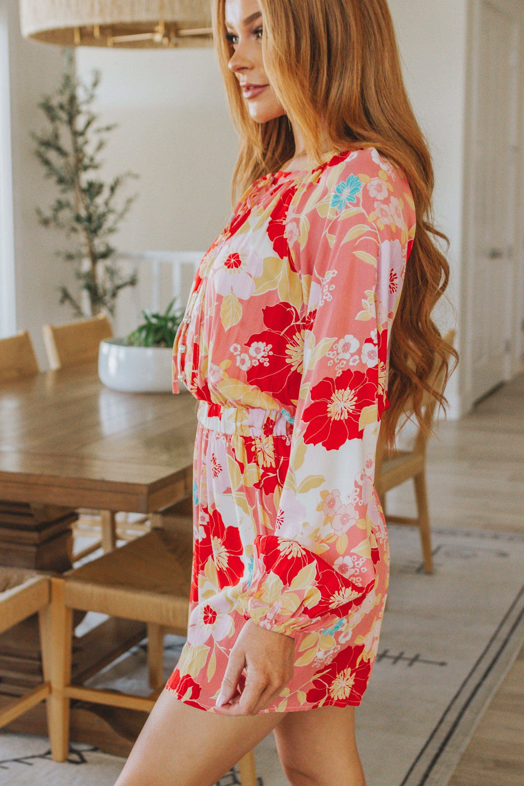 Rare Beauty Floral Romper in - Jumpsuits & Rompers photo