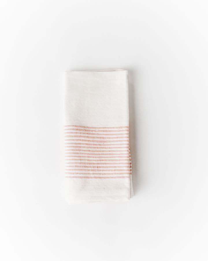 Riviera Cotton Napkins in Blush Single - Cloth Napkins photo