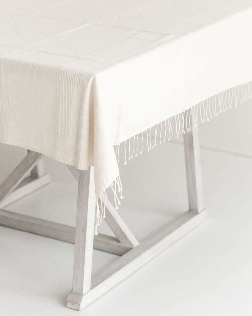 Riviera Cotton Tablecloth in Natural - Tablecloths photo