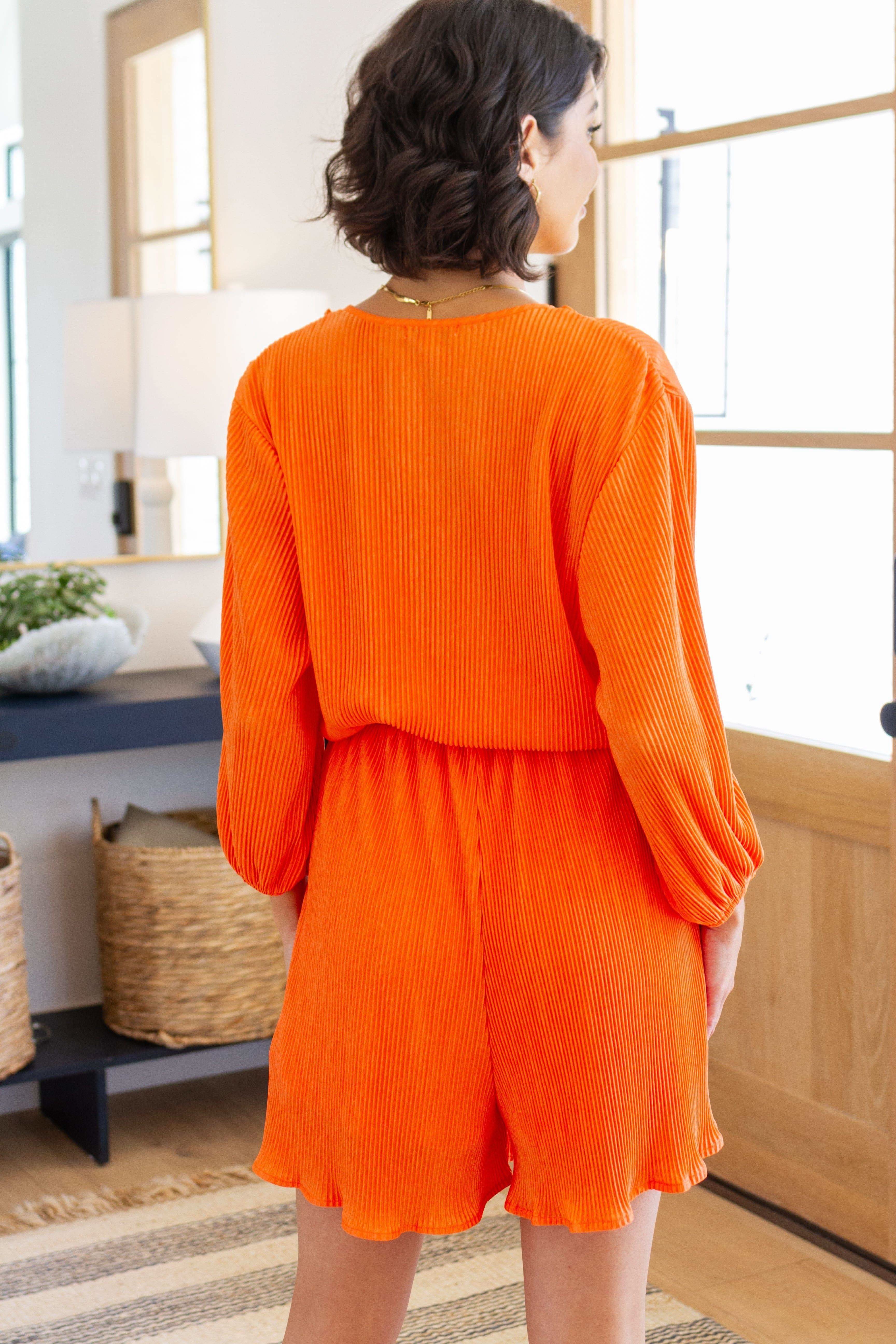 Roll With me Romper in Tangerine - SwagglyLife Home & Fashion Roll With me Romper in Tangerine - SwagglyLife Home & Fashion