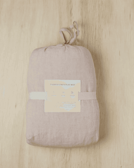 Stone Washed Linen Quilted Play Mat - SwagglyLife Home & Fashion