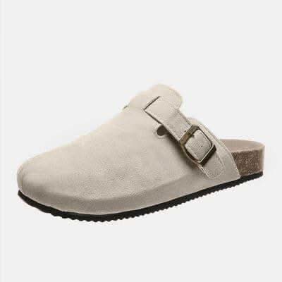 Suede Closed Toe Buckle Slide - SwagglyLife Home & Fashion