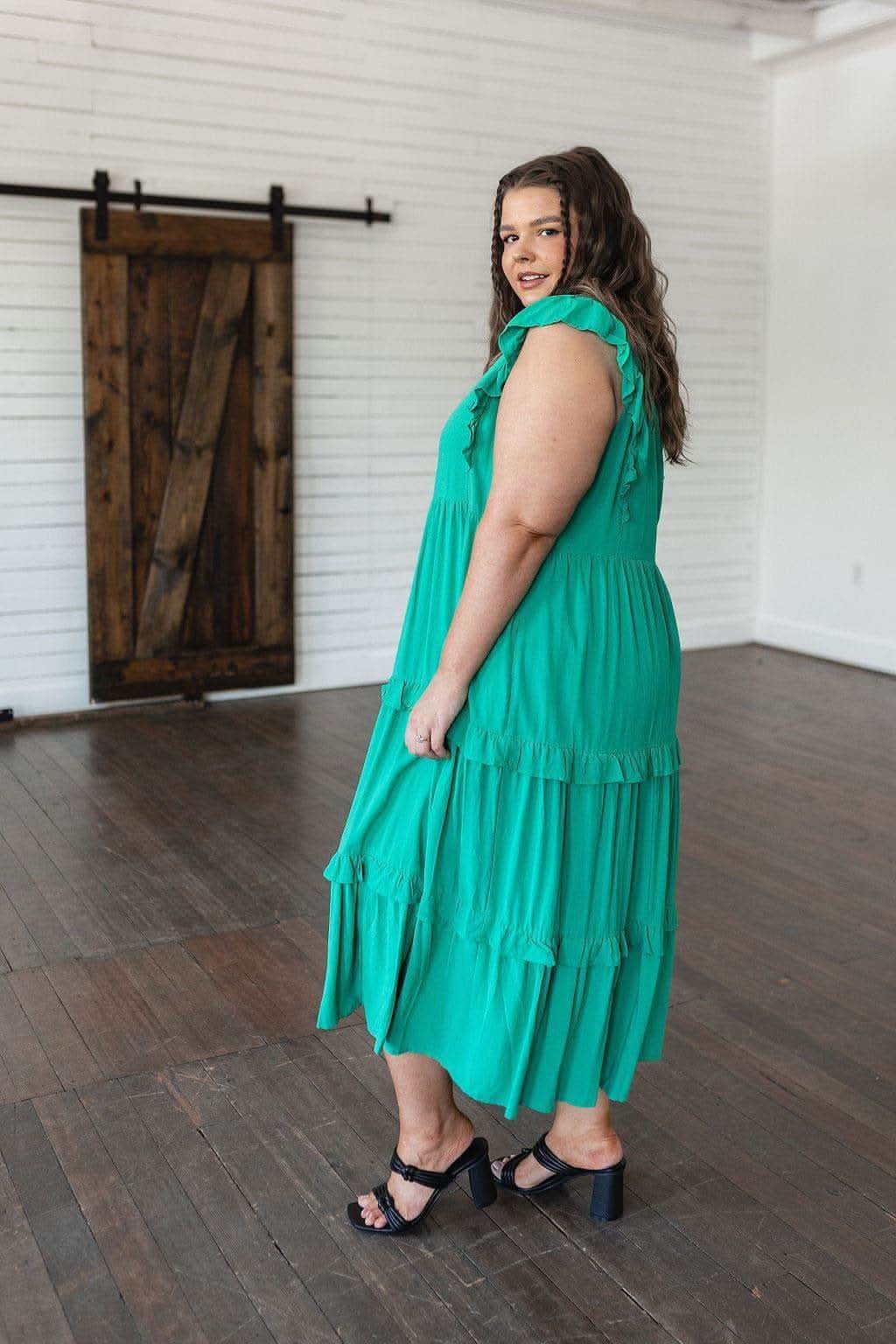 Tiers in Heaven Tiered Midi Dress - SwagglyLife Home & Fashion Tiers in Heaven Tiered Midi Dress - SwagglyLife Home & Fashion