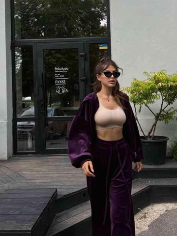 Walk with Me Hooded Jacket and Pants Set, 5 Colors - SwagglyLife Home & Fashion Walk with Me Hooded Jacket and Pants Set, 5 Colors - SwagglyLife Home & Fashion