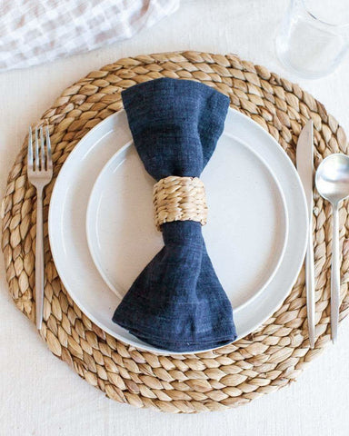 Water Hyacinth Napkin Ring Set - SwagglyLife Home & Fashion Water Hyacinth Napkin Ring Set - SwagglyLife Home & Fashion