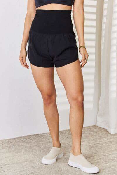 Zenana Full Size High Waist Tummy Control Shorts - SwagglyLife Home & Fashion
