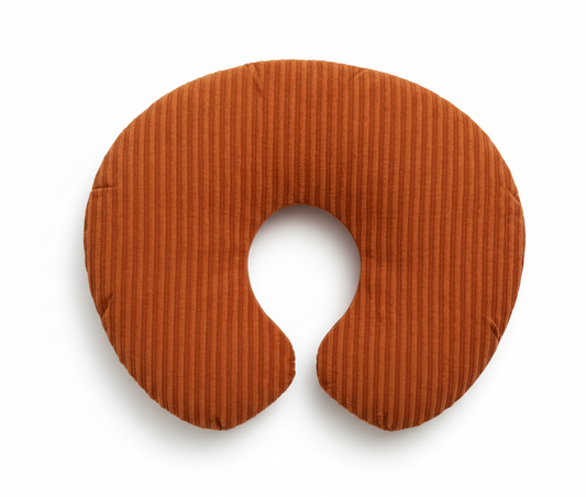 Rust Ribbed Nursing Pillow Cover in - photo