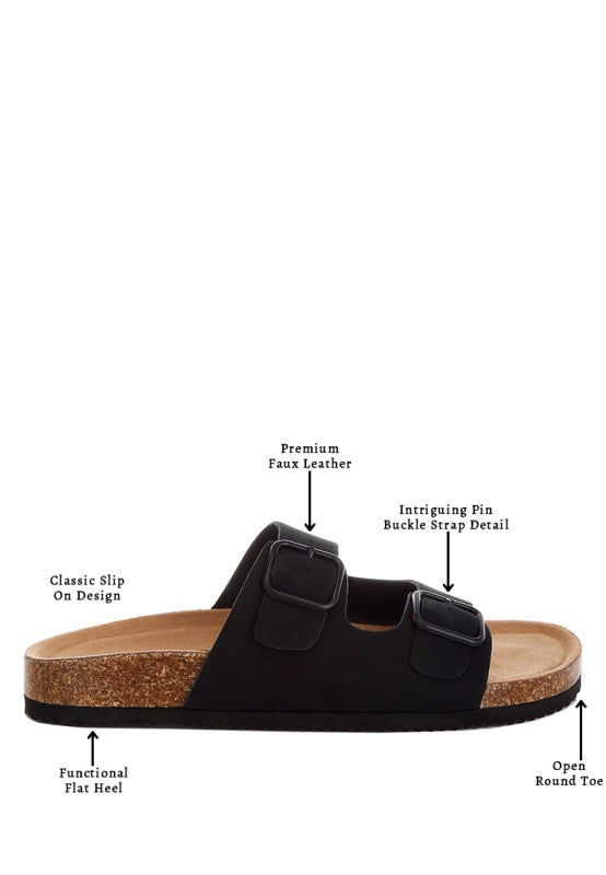 London Rag Gloriosa The Double Strap Slide Sandals in - photo