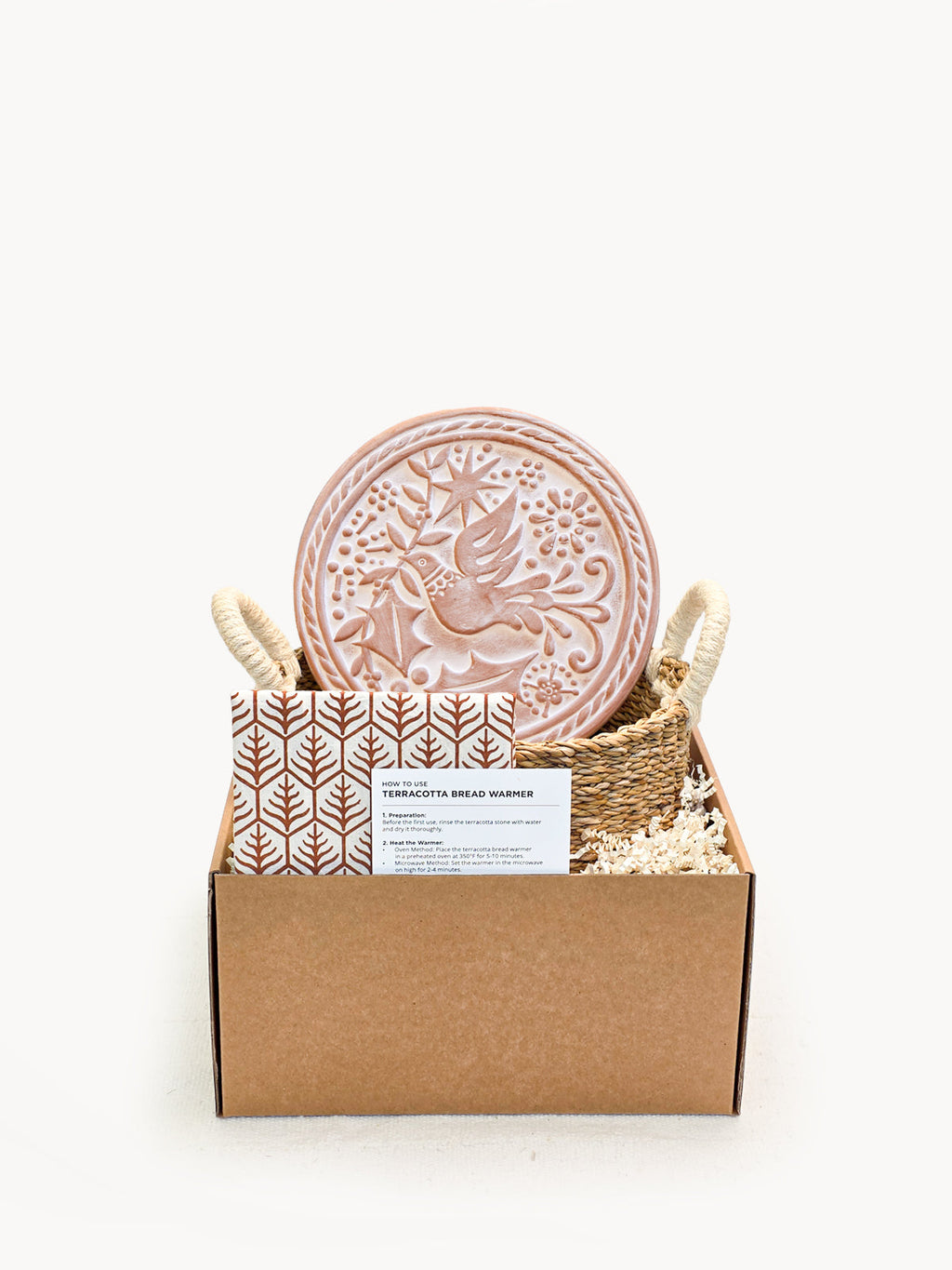 Bread Warmer & Basket Gift Set with Tea Towel - Bird Round in - KITCHEN photo