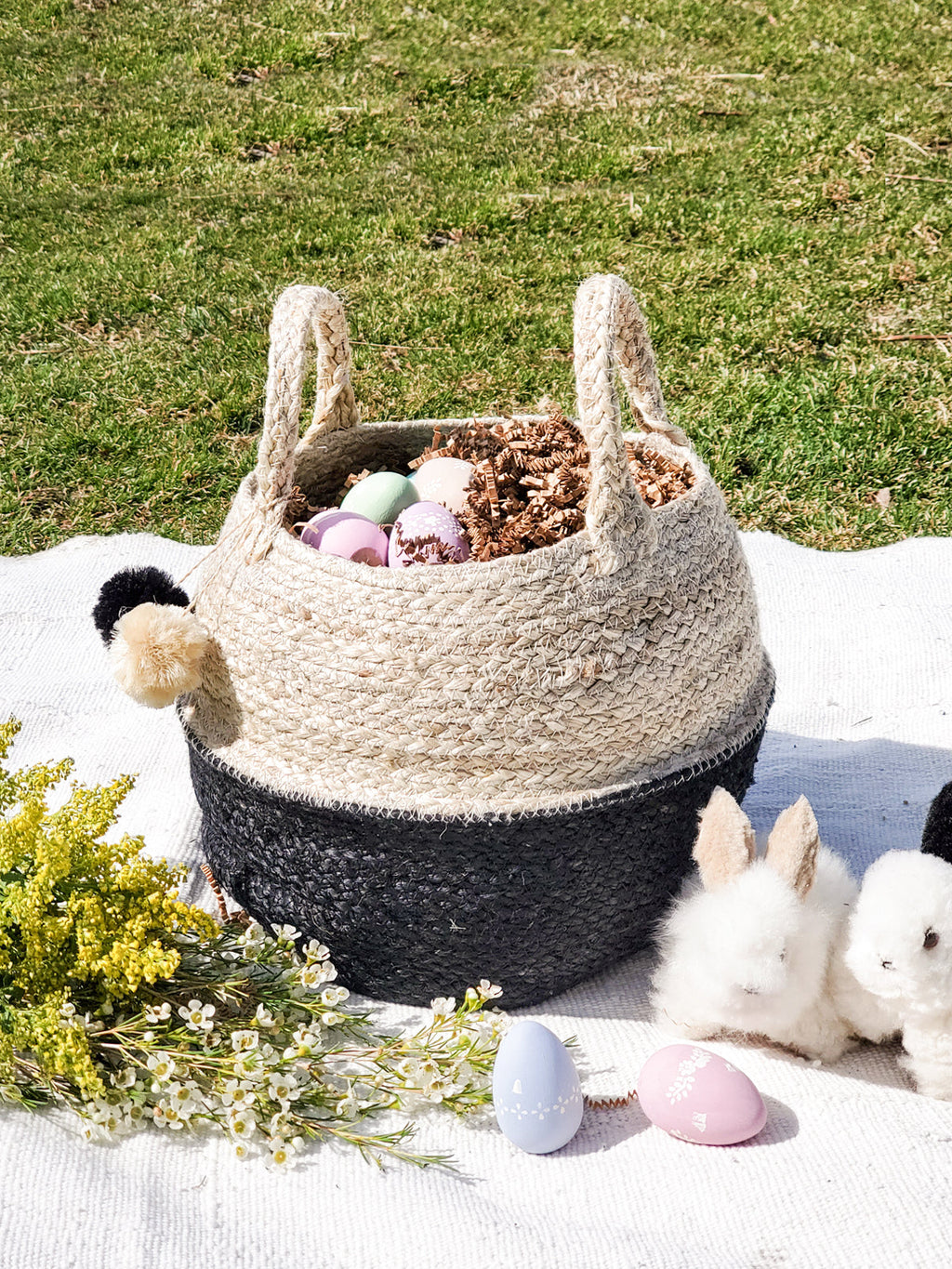 Naiya Foldable Basket Bag in - STORAGE photo