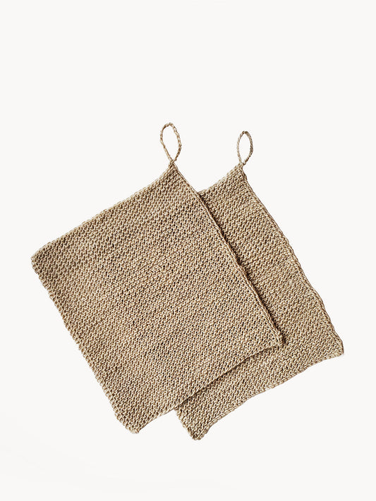 Hemp Washcloth (Set of 2) in - BATH photo