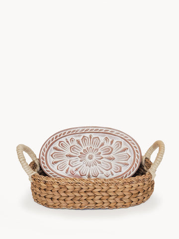 KORISSA Bread Warmer & Basket - Flower in - KITCHEN photo