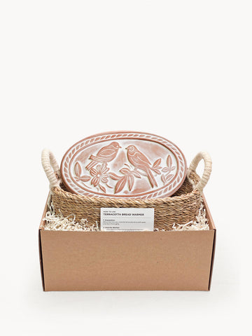 Bread Warmer & Basket - Lovebirds Oval in - KITCHEN photo
