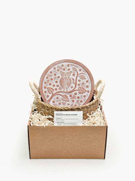 KORISSA Bread Warmer & Basket - Owl Round in - KITCHEN photo