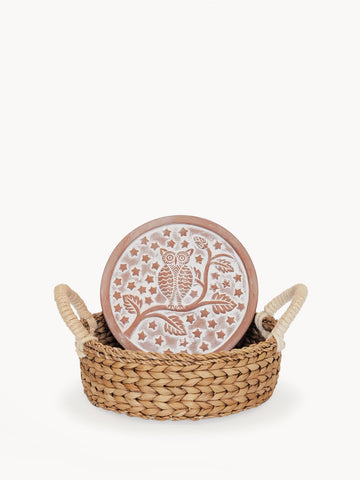 KORISSA Bread Warmer & Basket - Owl Round in - KITCHEN photo