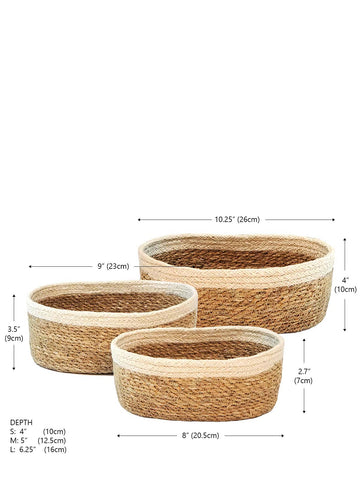 Savar Oval Bowl (Set of 3) in - STORAGE photo