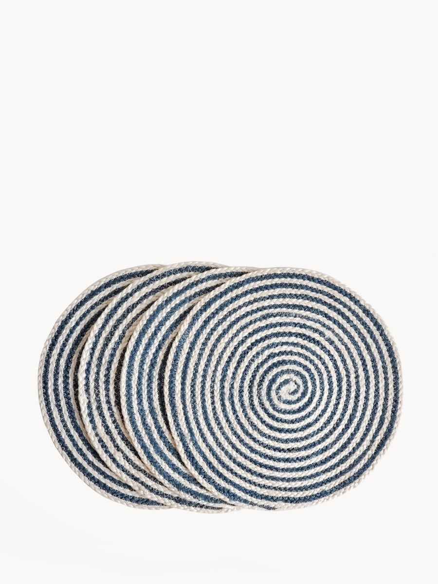 Kata Spiral Placemat - Blue (Set of 4) in - KITCHEN photo
