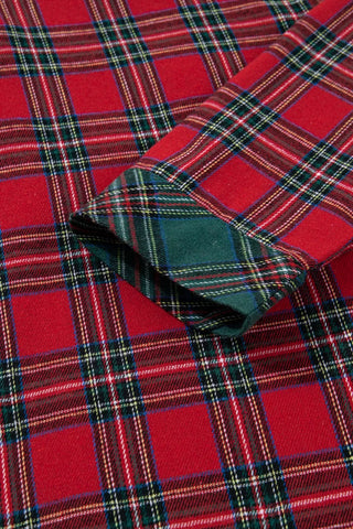 Plaid Patch Long Sleeve Holiday Pajama Set in - photo