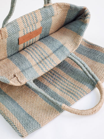 Dora Jute Tote Bag - Pale Green in - Handbag & Wallet Accessories photo