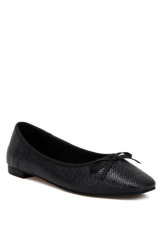 Rag & Co Paper Rings Raffia Ballet Flats