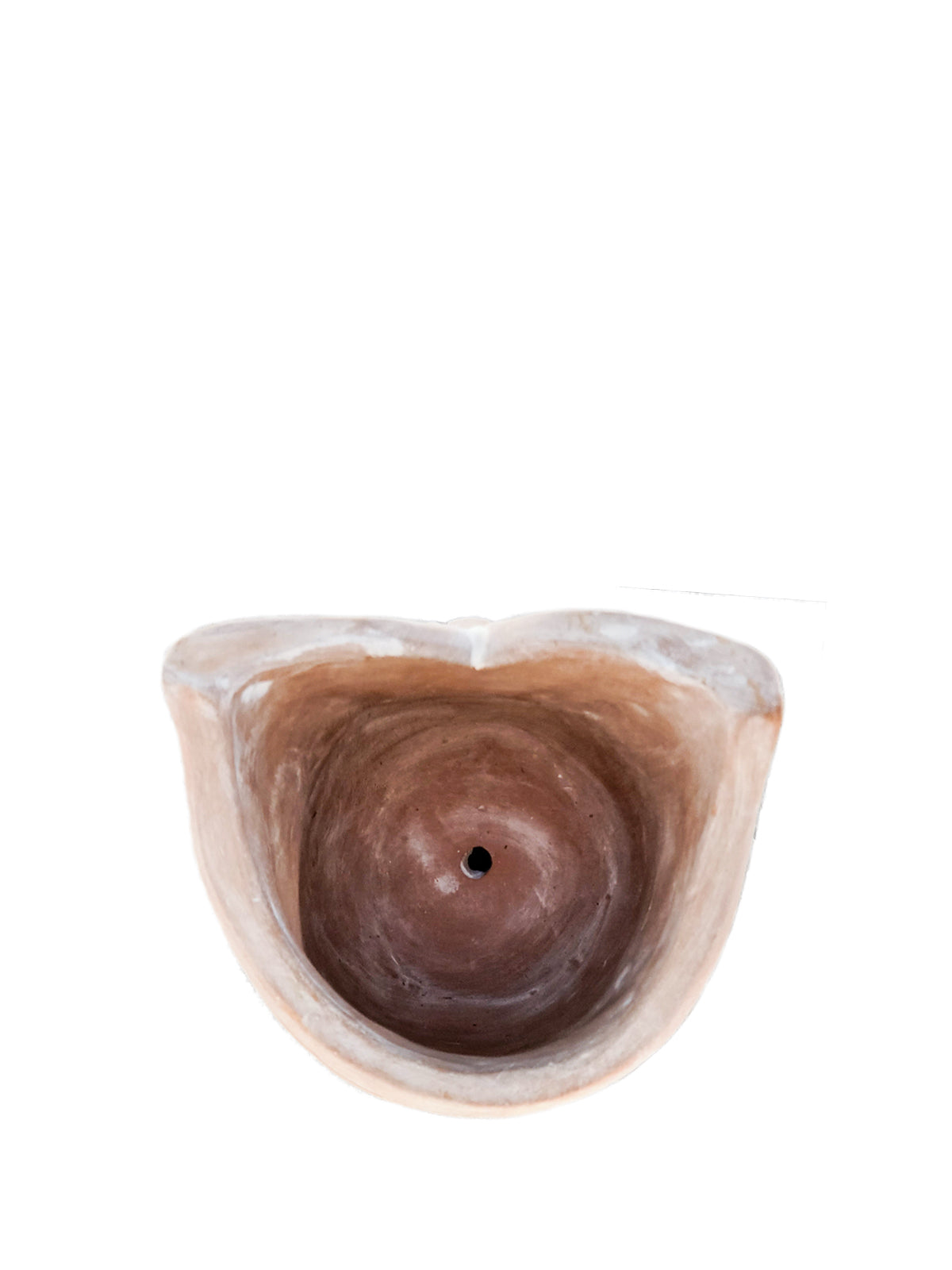 Terracotta Pot - Big Eye Owl in - photo
