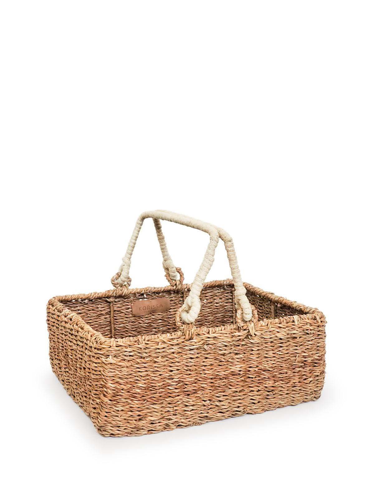 Savar Storage Basket With Handle - SwagglyLife Home & Fashion