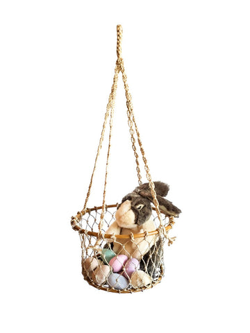 Jhuri Single Hanging Basket in - PLANT DECOR photo