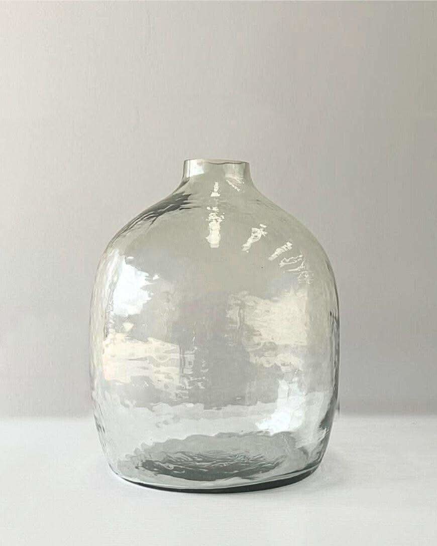 Handblown Hammered Glass Hebron Vase - SwagglyLife Home & Fashion