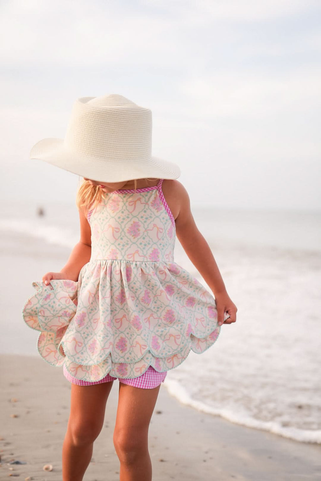 Floral Fancies Scallop Tunic Set - SwagglyLife Home & Fashion