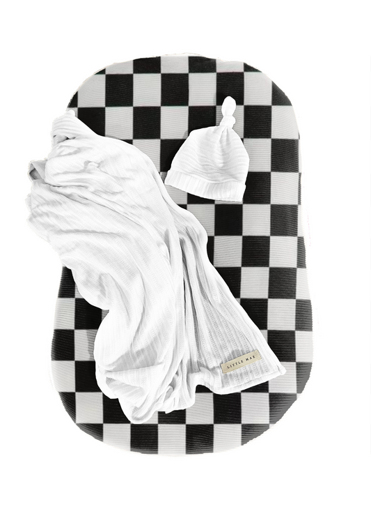 Race Checkered Baby Lounger Cover in - photo