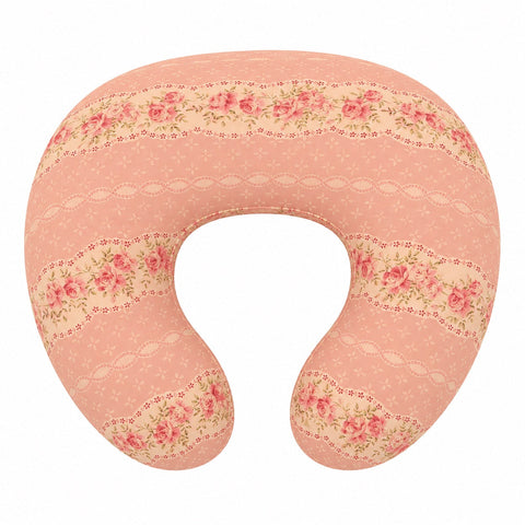 Pink Rose Ruffle Nursing Pillow Cover