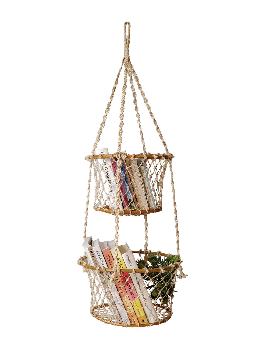 Jhuri Double Hanging Basket in - PLANT DECOR photo