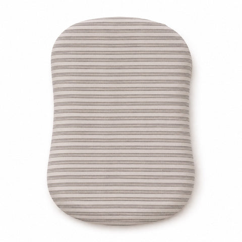 Grey Ivory Stripe Baby Lounger Cover